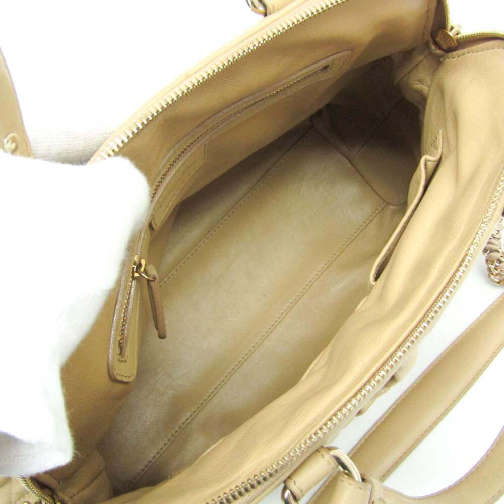 CHRISTIAN DIOR Cream Leather Shoulder Bag - Picture 3 of 16